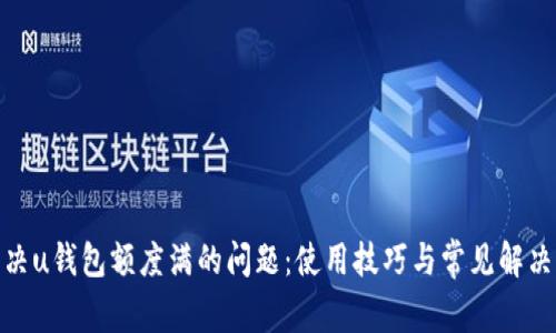 : 解决u钱包额度满的问题：使用技巧与常见解决方案