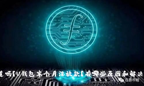 你知道吗？U钱包半个月没放款？有哪些原因和解决办法？